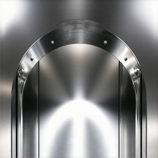 Close-up of durable stainless steel washing machine drum showing textured surface.