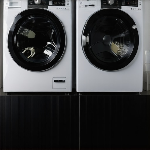 Laundry Room Appliances Modern laundry room with front and top load washers.