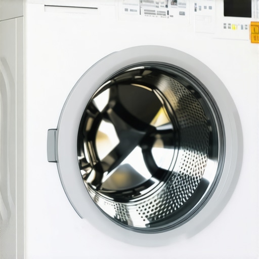 Close-up of a washing machine showing capacity labels for optimal loading